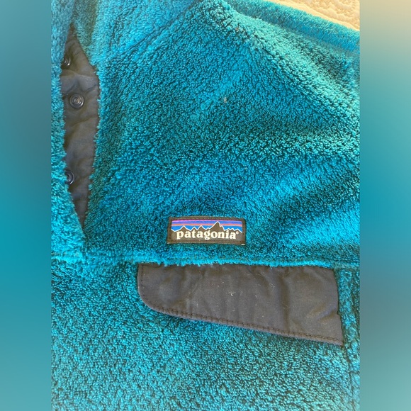 Peacock blue Patagonia re-tool pullover jacket size M EUC - Picture 6 of 9